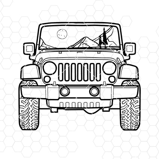 Mountains Digital Cut Files Svg, Dxf, Eps, Png, Cricut Vector, Digital Cut Files Download