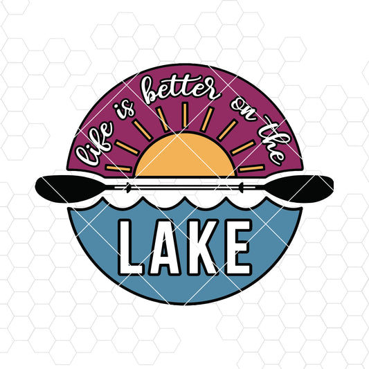 Life Is Better On The Lake SVG Design cut file for Cricut & Silhouette by DoranStars