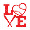 Love Baseball Digital Cut Files Svg, Dxf, Eps, Png, Cricut Vector, Digital Cut Files Download