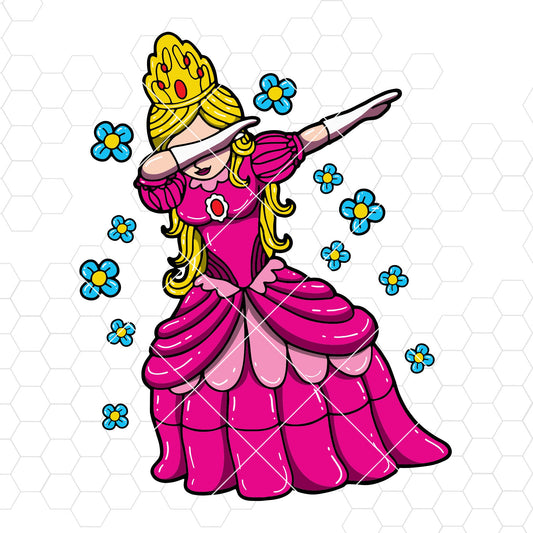 Princess Dabbing Digital Cut Files Svg, Eps, Png, Cricut Vector, Digital Cut Files Download
