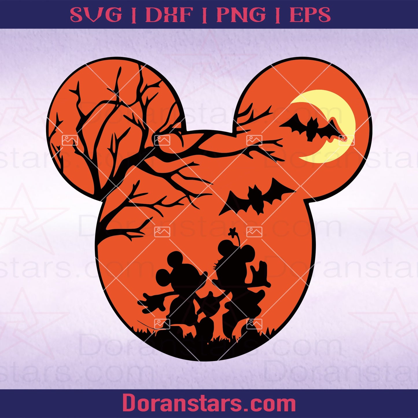 Mickey Mouse Halloween Svg Disney Halloween Svg Mickey Orange