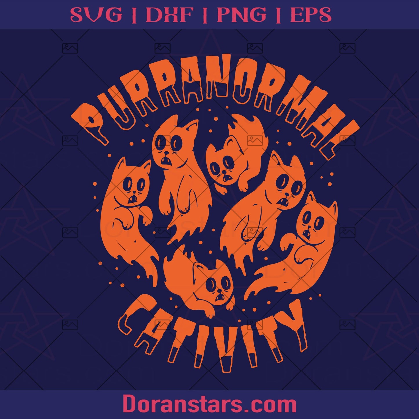 Purranormal Cativity Svg, Halloween Cat Svg, Halloween Funny Cats Svg