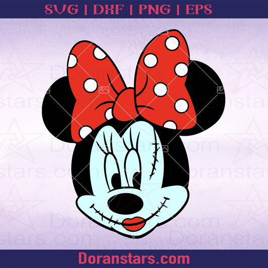 Minnie Sally Svg Halloween Svg Head Sally Nightmare Before Christmas Svg